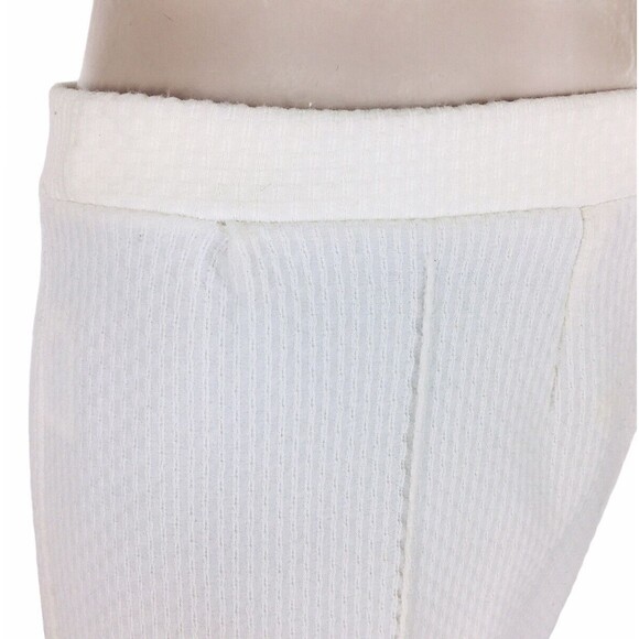 Vintage 70s Linda Mae Waffle Weave High-Waisted Mid-Length Shorts Size Large - Picture 7 of 7